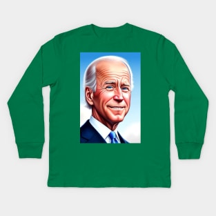 JOE BIDEN 3 Kids Long Sleeve T-Shirt